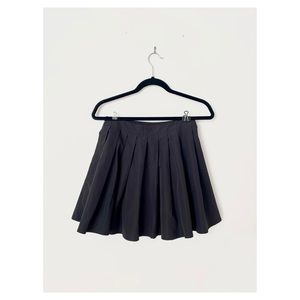 Black plated mini skirt size S